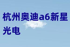 杭州奥迪a6新星光电专用导航